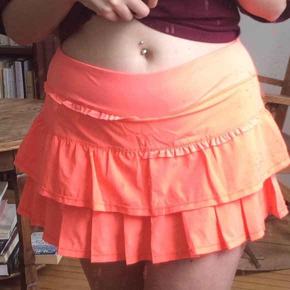 Neon Coral Skort - Picture 3 of 8